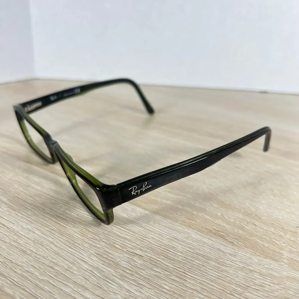Ray-Ban RB5169 2383 Eyeglasses Green Rectangular Full Rim Frames 52-16-140